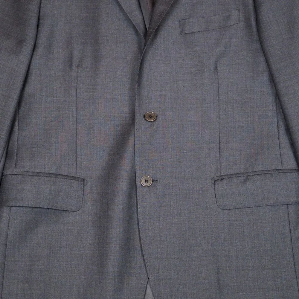 Ermenegildo Zegna Blazer Mens 42R Gray Trofeo Wool Saks Italy